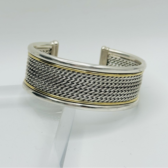 David Yurman Wide Wheaton
Cable Cuff With Gold - Picture 2 of 9